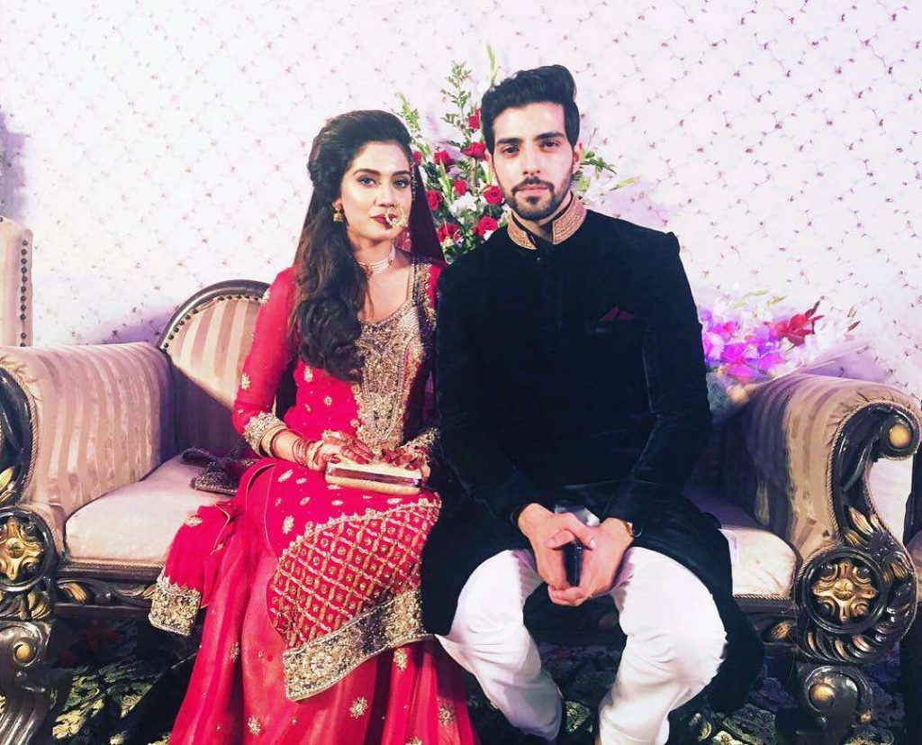 Furqan Qureshi and his bride in their wedding picture
