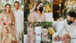 Usman Mukhtar Wedding Photos with Wife Zunaira Inam Khan