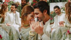 Minal Khan Engagement Pictures With Her Husband Ahsan Mohsin Ikram