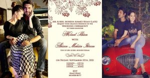 Ahsan Mohsin Ikram and Minal Khan Have Revealed Their Wedding Card