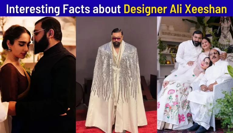 Designer Ali Xeeshan Biography