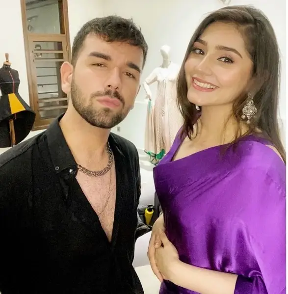 Dur e Fishan with her Makeup Artist