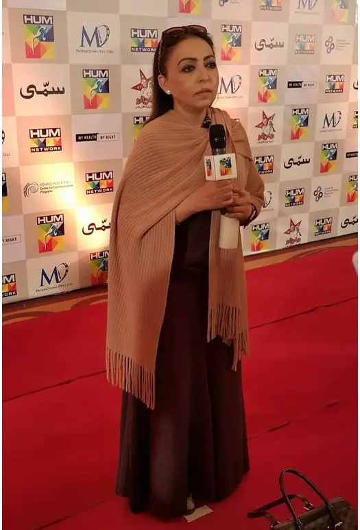 Actress Azra Mohyeddin
