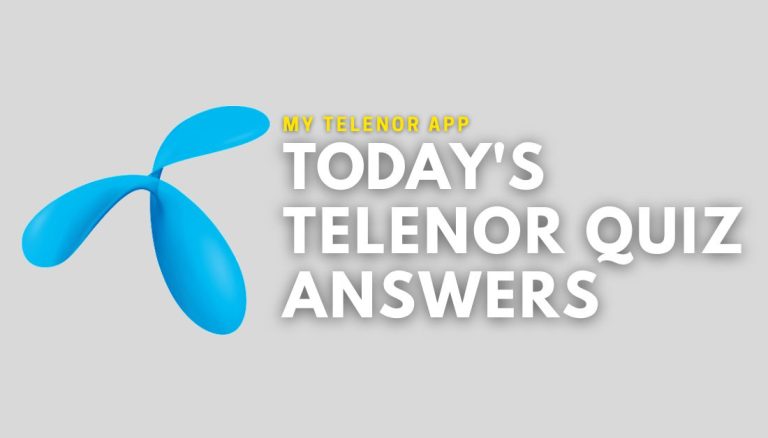 4 November Telenor Quiz Answers