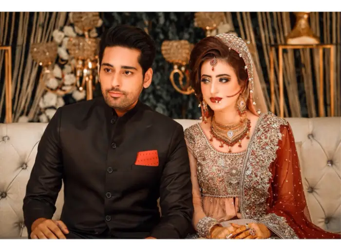 Salman Saeed with his Wife