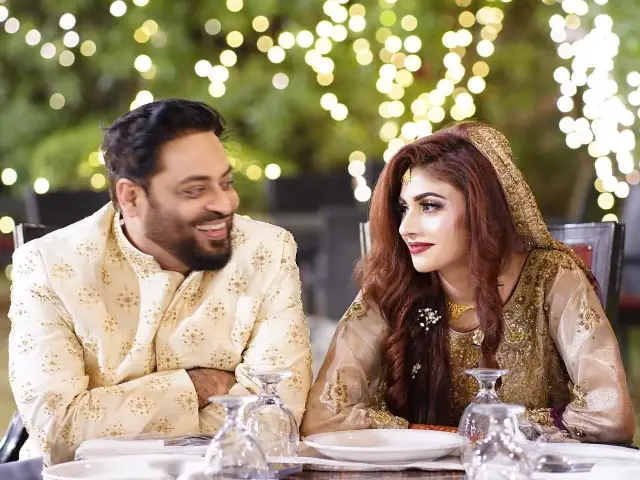 Aamir Liquat with his Third Wife Syeda Dania Shah