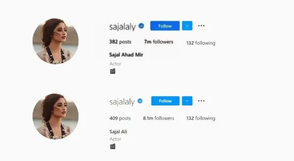 Sajal Aly Instagram