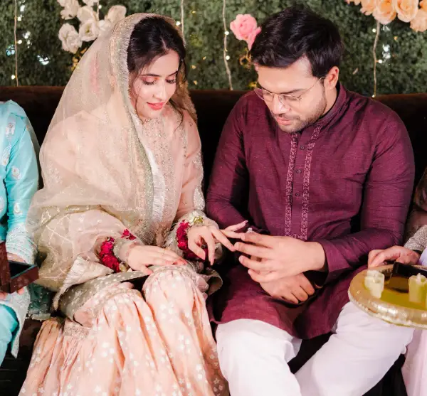 Ducky Bhai Engagement Pictures With Wife Aroob Jatoi