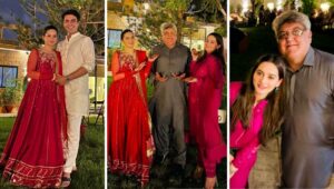 Aiman Khan and Minal Khan Attended the Eid Milan Party Hosted By Mohsin Ikram