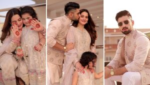 Aiman Khan Baby Amal and Muneeb Butt Celebrating Eid-Ul-Fitr 2022