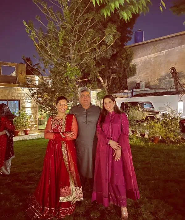 Aiman Khan and Minal Khan Attended the Eid Milan Party
