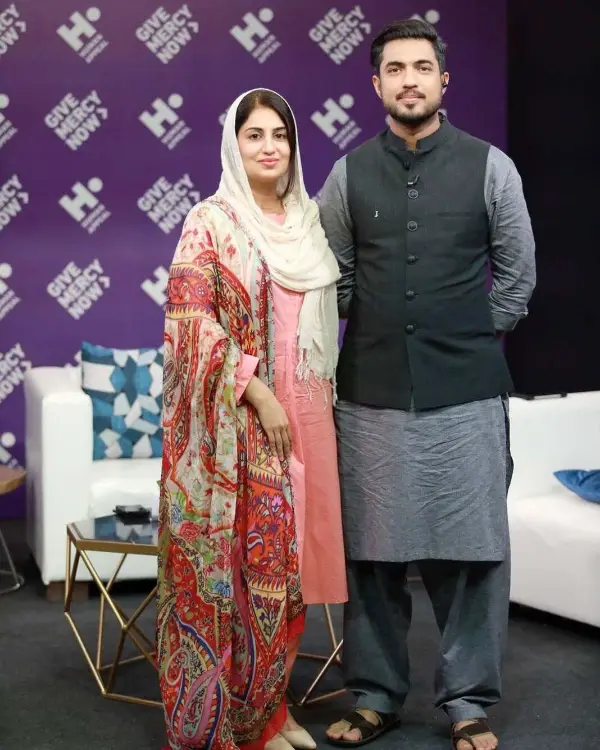 Iqrar with his second Wife Farah