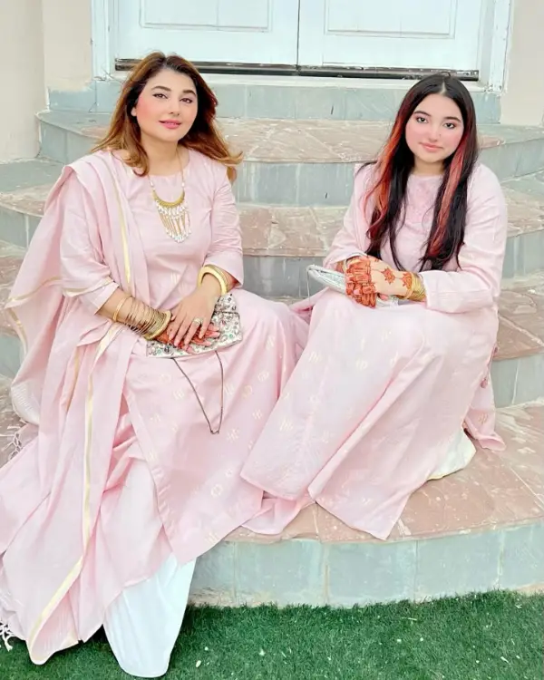 Javeria Saud and Jannat Saud Posed for Eid-ul-Fitr 2022
