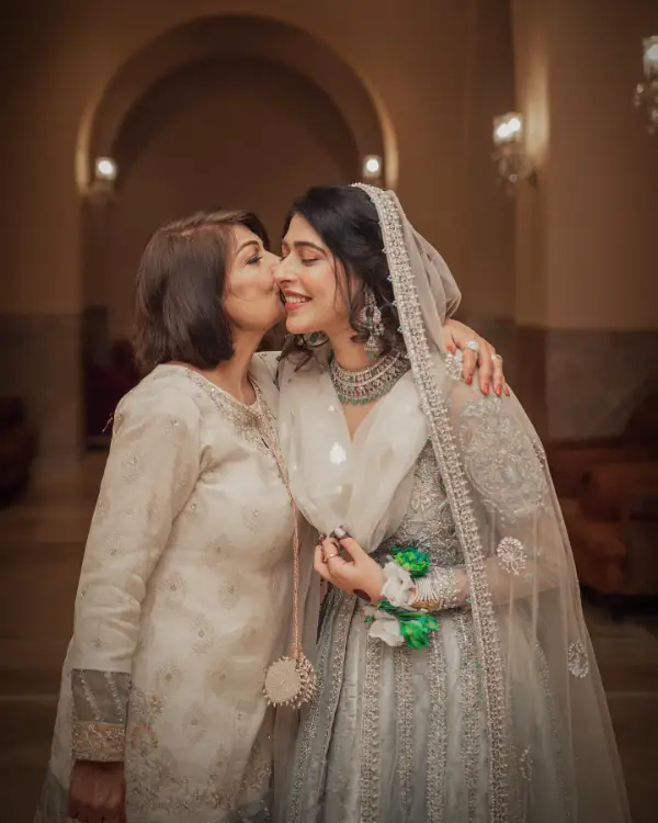 Sonia Mishal with her mother