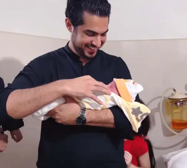 Iqrar Ul Hassan with Newborn