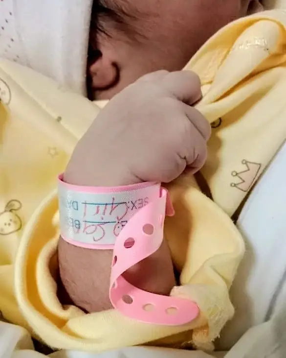 Imran Aslam newborn daughter.