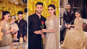 Adorable Birthday Pictures of Hasan Ali with his Wife, Family, and Friends