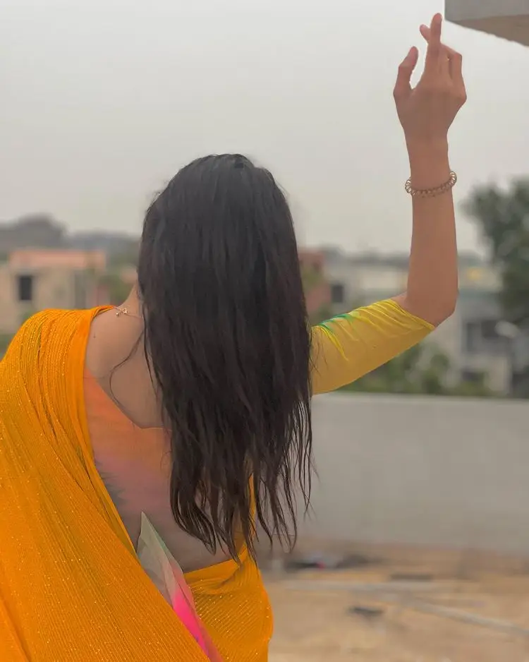 Hira Mani Yellow Saree