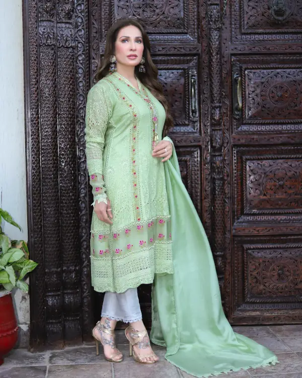 Reema Khan Green Top