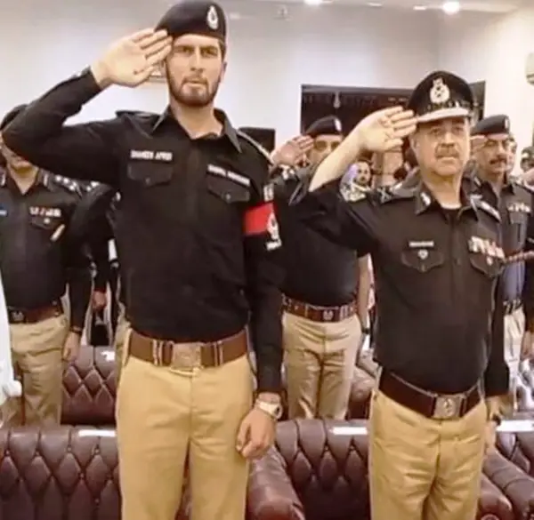 Afridi with inspector General of KPK Police