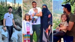 Shahid Afridi and His Daughters
