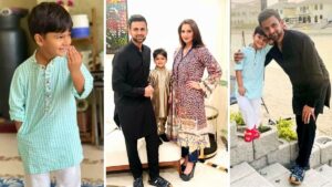 Shoaib Malik, Sania Mirza, and their son send Eid greetings to their fans.