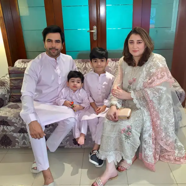 Junaid Khan with his family