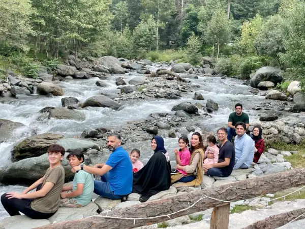 Aisha Khan with her Family