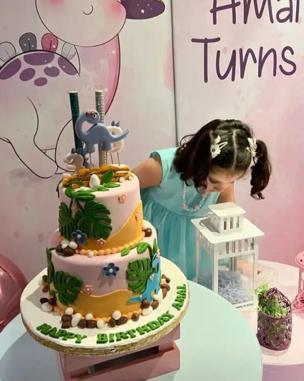 Amal Muneeb 3rd birthday party cake