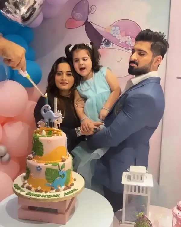It's Amal Muneeb's 3rd birthday and she celebrated it with her family and friends