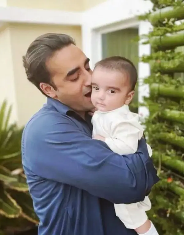 Bilawal Bhutto with little Mir Hakim