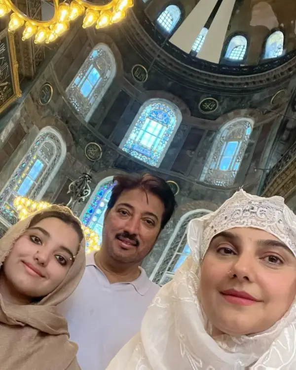 Javeria Saud and Family visiting Hagia Sophia Mosque