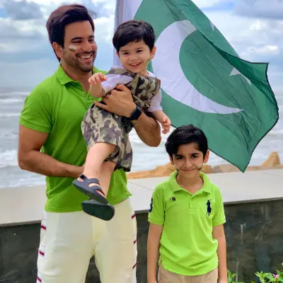 Actor Junaid Khan: Pakistani Celebrities 75th Independence Day