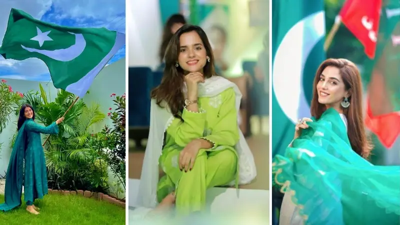 Pakistani Celebrities Celebrating 75th Independence Day with Vibrant Style