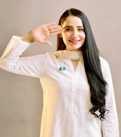 Model and actress Saniya Shamshad Hussain