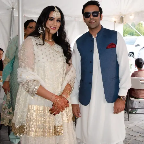 Actor Rana Majid with his beautiful fiancée