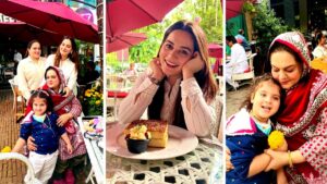 Aiman Khan’s Family Day out with her Mother and Daughter