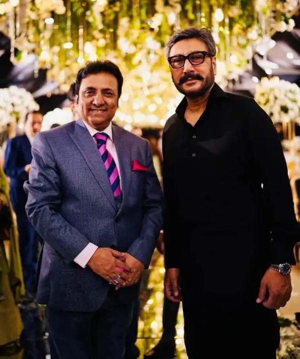 A wedding picture with actor Adnan Siddiqui