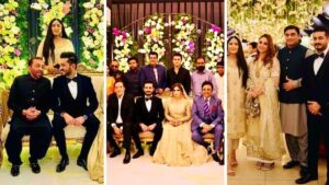 Hanif Raja son Ahmed Raja Wedding Pictures with his Wife