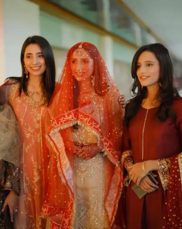 A moment of Mahnoor rukhstai after Nikkah