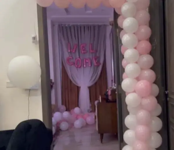 This is an image of baby Aizal's room, decorated by her dad Zulqarnain