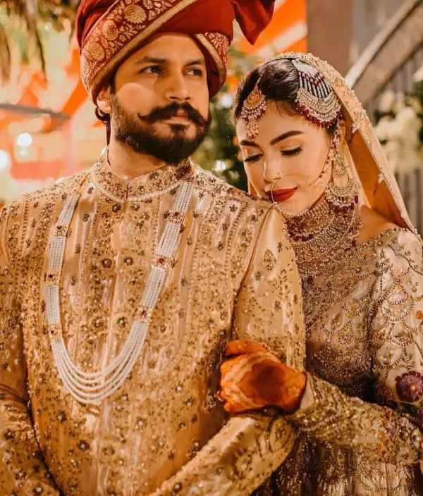 Azlan Shah Wedding Pictures with his wife Warisha Javed Khan