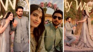 Iqra Kanwal Engagement Pictures with her Fiance Areeb Parvaiz Reveal True Love