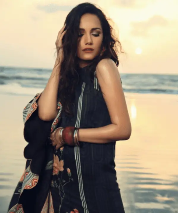 A beach photo of Meera Ansari