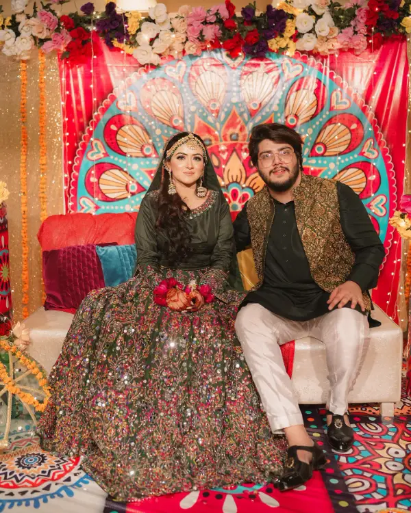 A picture of the starlet with her husband Sami Rasheed