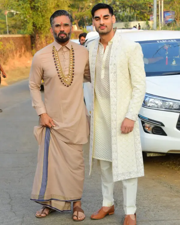 Sunil Shetty with groom