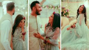 Shan Masood Wedding Pictures with his Wife Nishe Khan