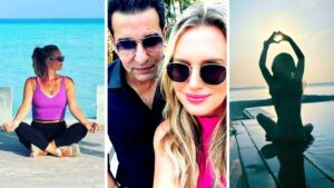 Wasim Akram is Enjoying a Family Vacation with his Wife and Daughter