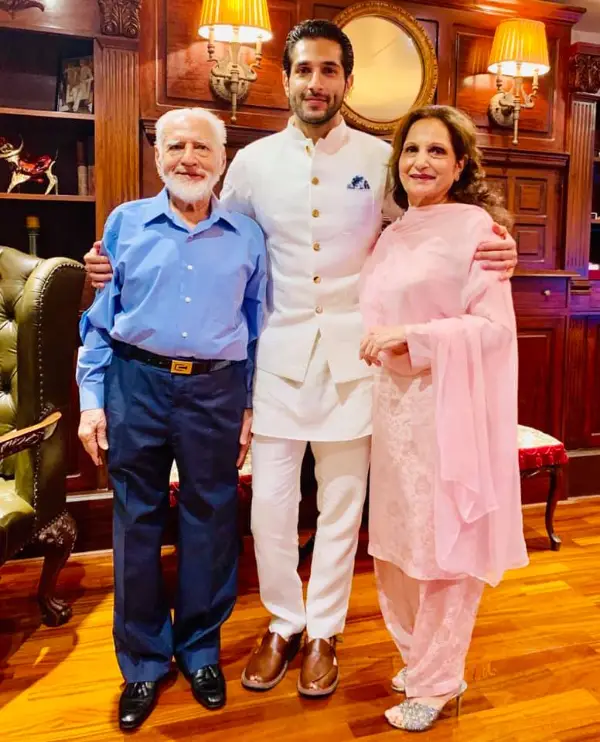A picture of Bilal Ashraf's parents, his mother and father