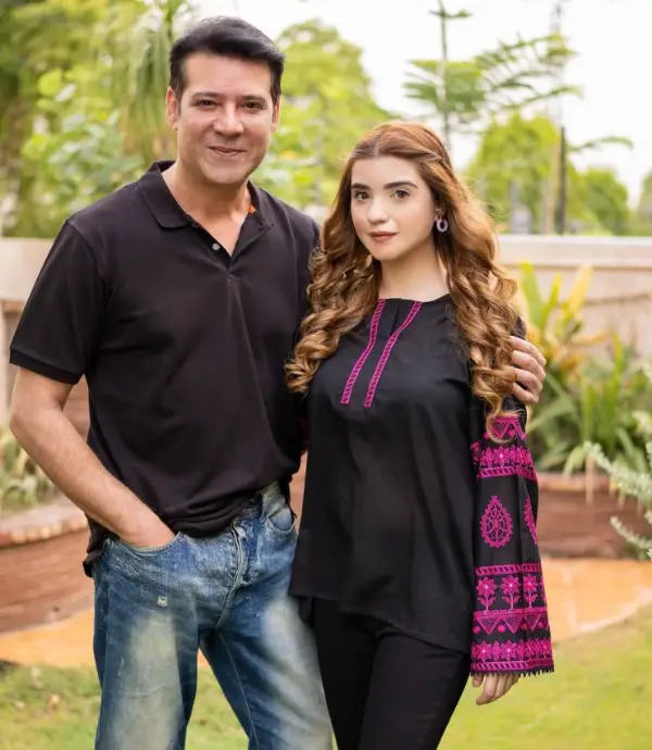 The actor with his daughter Raneya